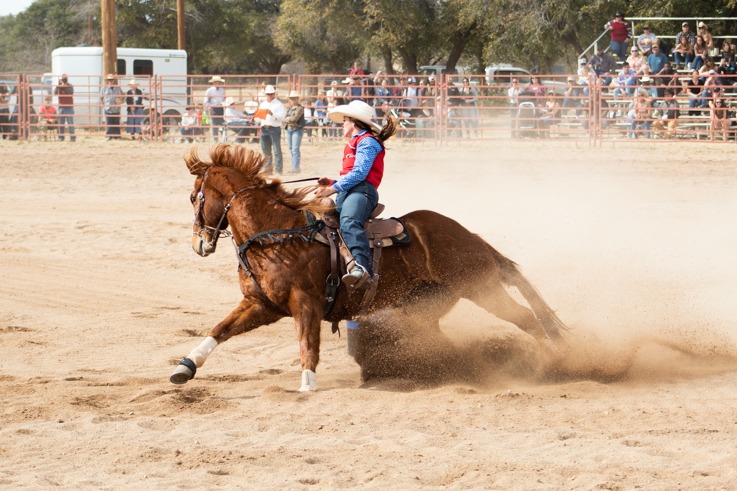 Rodeo athlete competes in event